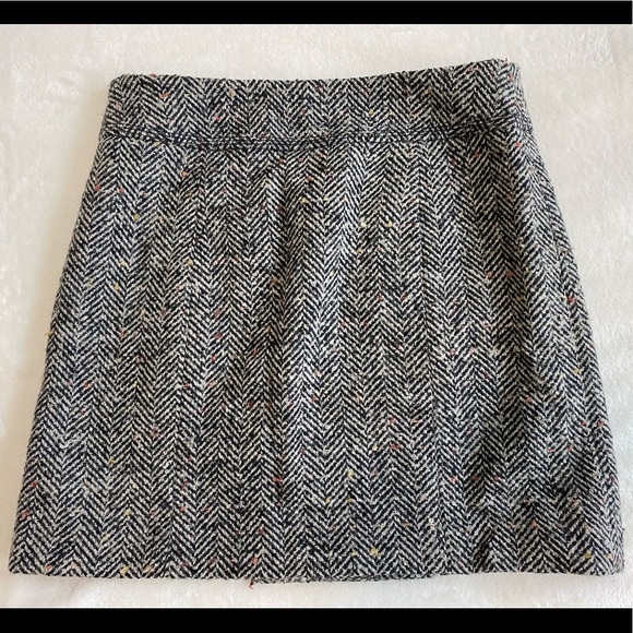 Ann Taylor LOFT Womens Grey Wool Blend Lined Skirt Size 0 - Picture 6 of 9